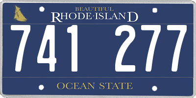 RI license plate 741277