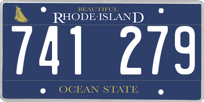 RI license plate 741279