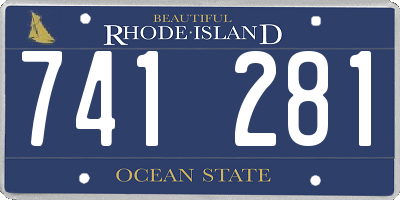 RI license plate 741281