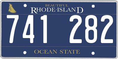 RI license plate 741282