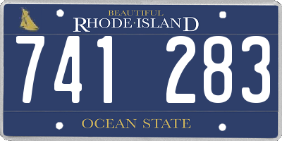 RI license plate 741283