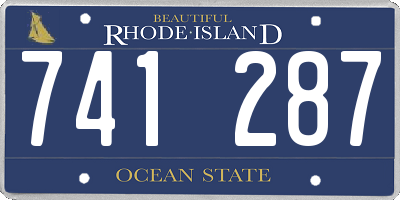 RI license plate 741287