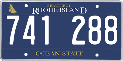 RI license plate 741288