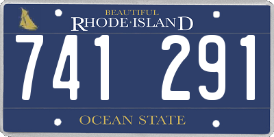 RI license plate 741291
