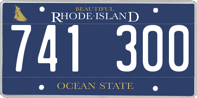 RI license plate 741300