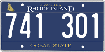 RI license plate 741301