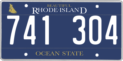 RI license plate 741304