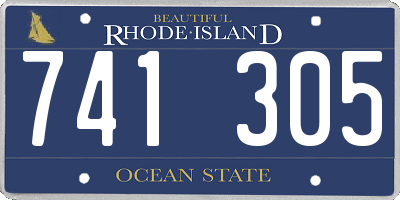 RI license plate 741305