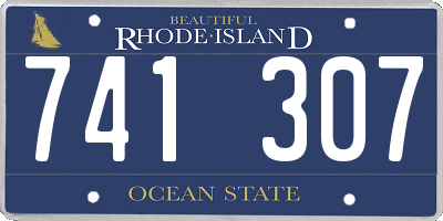 RI license plate 741307