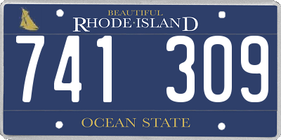 RI license plate 741309