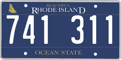 RI license plate 741311