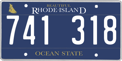 RI license plate 741318