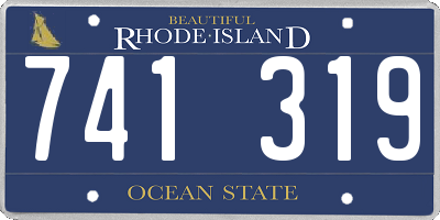 RI license plate 741319