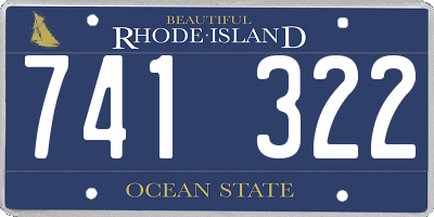 RI license plate 741322