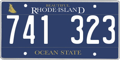 RI license plate 741323