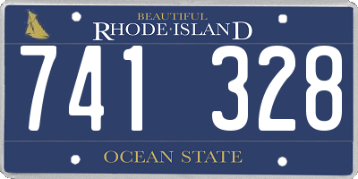 RI license plate 741328