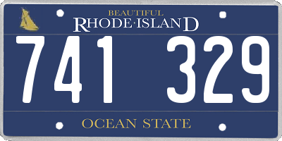 RI license plate 741329