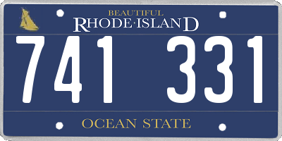 RI license plate 741331