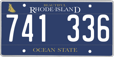 RI license plate 741336