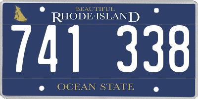 RI license plate 741338