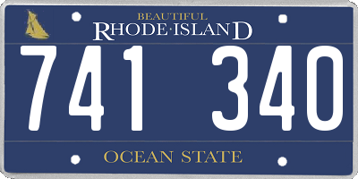 RI license plate 741340