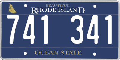 RI license plate 741341