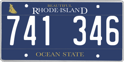 RI license plate 741346