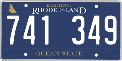 RI license plate 741349