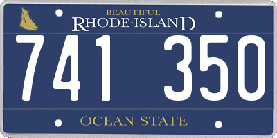 RI license plate 741350