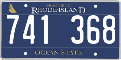 RI license plate 741368