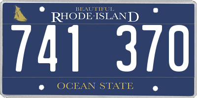 RI license plate 741370