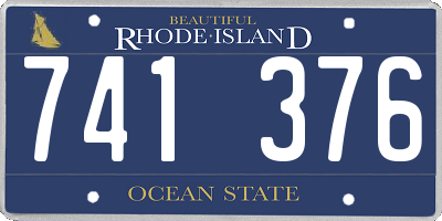RI license plate 741376
