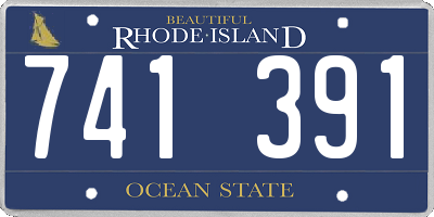 RI license plate 741391