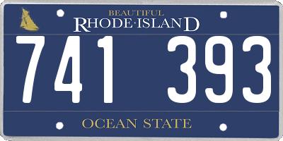 RI license plate 741393