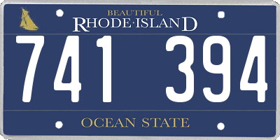 RI license plate 741394