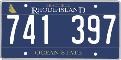 RI license plate 741397