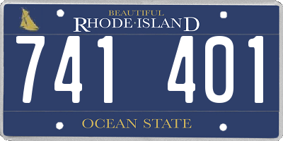 RI license plate 741401