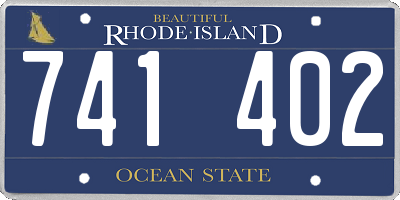 RI license plate 741402