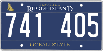 RI license plate 741405