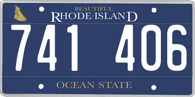 RI license plate 741406
