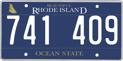 RI license plate 741409