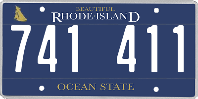 RI license plate 741411