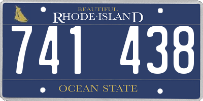 RI license plate 741438
