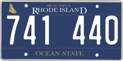 RI license plate 741440