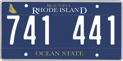 RI license plate 741441