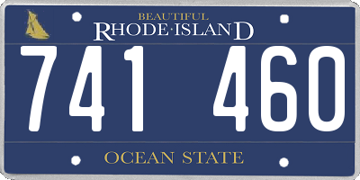 RI license plate 741460