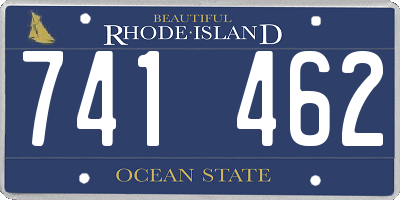 RI license plate 741462