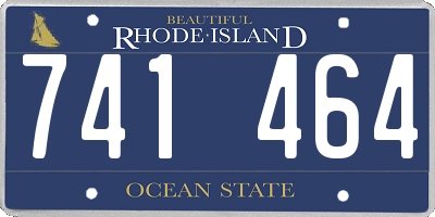 RI license plate 741464