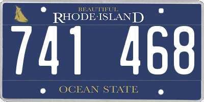RI license plate 741468
