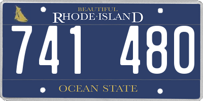RI license plate 741480